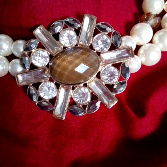 Mid century pearl choker necklace - Picture 3 of 3